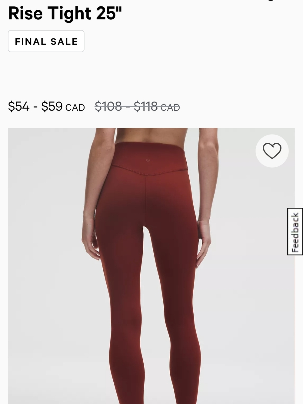 lululemon Wunder Train High-Rise Tights in Date Brown